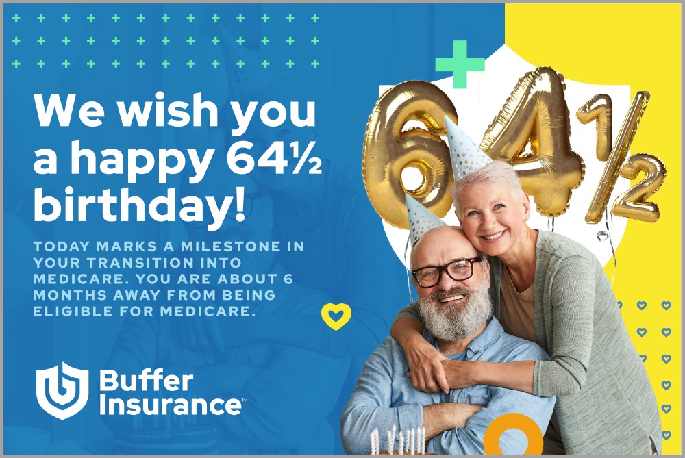 medicare insurance birthday postcard front