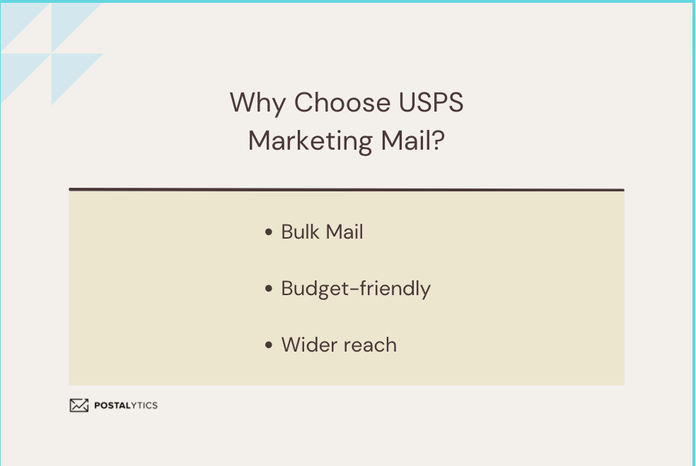 Why choose USPS Marketing Mail