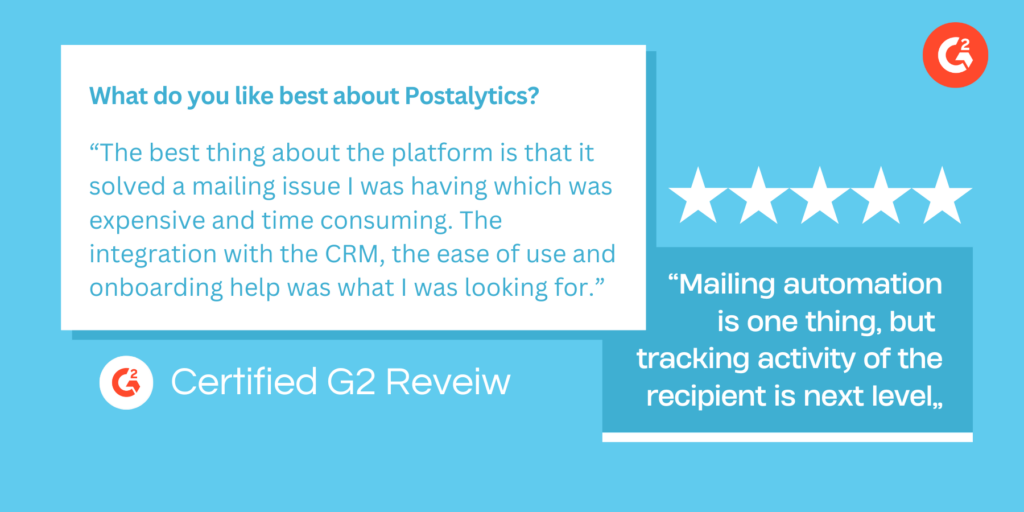 Postalytics direct mail automation review